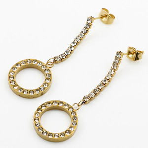 Brillante Simplificado Aretes <span class=keywords><strong>en</strong></span> acero,Largo Pendientes Para <span class=keywords><strong>Chicas</strong></span> - Product Image 1