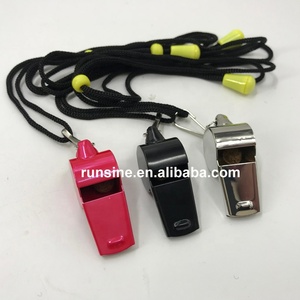 Silbato de Metal para exteriores, silbato de emergencia de acero inoxidable, Negro/rojo/plateado, venta al por mayor - Product Image 2