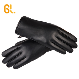 GL7 guanti da uomo personalizzati in pelle di montone foderati in Cashmere con guida auto inverno caldo - Product Image 1