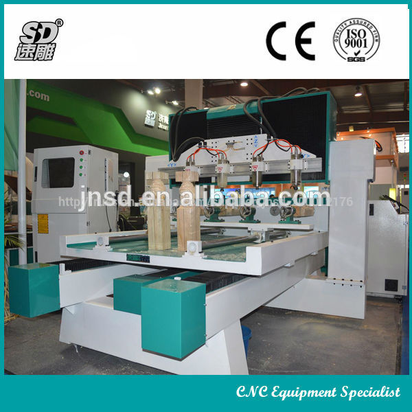 цзинань sudiao sd2512 4 оси чпу, 3d станки с чпу, древесина фрезерный станок с чпу