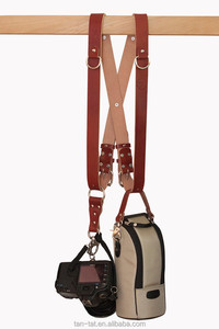 Sangle pour appareil photo en cuir tartan, accessoire pour le cou - Product Image 5