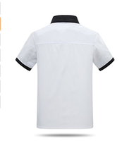 Mode classique en coton polyester blanc veste de chef oblique mode poche conception uniformes de chef pour chef de restaurant