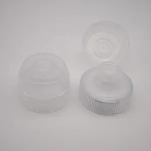 Plastik sıkmak için çevrilebilir şişe kapağı sos şeffaf gıda sınıfı 38mm özel Logo Squeez şişeleri meşrubat dolum makinesi şişe kapakları