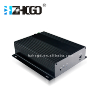 Amplificador Óptico Mini CATV Hengchi HCEA-1550-4*16 de 1550nm, 4 Puertos, 16dBm EDFA con Conectores SC/APC y SC/PC para Uso FTTH