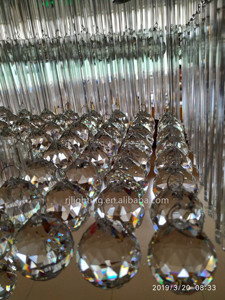 Grande <span class=keywords><strong>Lampadario</strong></span> Rotondo in Cristallo Personalizzato <span class=keywords><strong>per</strong></span> Sale da Ballo di Hotel, Banchetti Nuziali e Progetti di Illuminazione <span class=keywords><strong>per</strong></span> Soffitti Bassi - Product Image 4