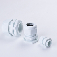 Glands de câbles en plastique nylon étanches M25 M27 M30 M32 M36 M40, joints IP68, tête fixe en plastique pour câbles, connecteur de câbles