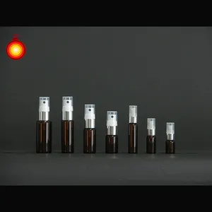 3ml~30ml small amount empty brown amber ampoule liquid dispenser glass spray bottles