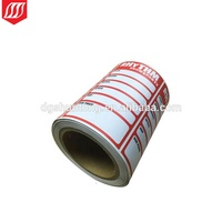 Personnalisé adhésif de label de pvc, imperméable à l'eau étiquette pvc
