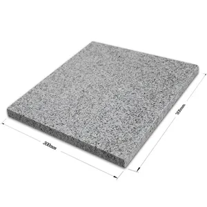 Chinois Pas Cher Blanc gris Granit G655 Champignon Pierre Extérieur Carreaux De Revêtement De Mur