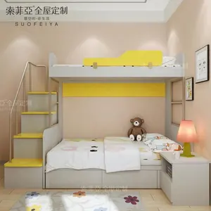 Hot Jual Modern Custom Kayu Tempat Tidur Susun untuk Kamar Anak