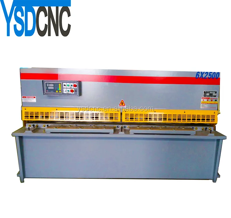 YSDCNC NC altalena macchina di taglio del fascio-6X2500 Battente Idraulico Fascio Shearing, Macchina pendulo Cesoia