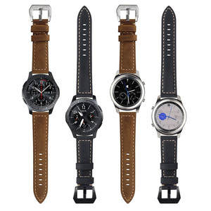 Más de 20mm/22mm de liberación rápida de cuero genuino cuero de Caballo Loco correa <span class=keywords><strong>para</strong></span> <span class=keywords><strong>Samsung</strong></span> <span class=keywords><strong>Gear</strong></span> S3/<span class=keywords><strong>S2</strong></span> Galaxy banda de cuero - Product Image 4