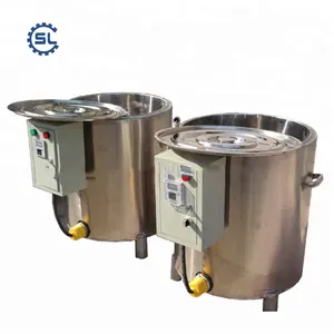 Acero inoxidable eléctrico vela de cera fundidor crisol tanque de calentamiento de aceite de parafina derretir/tanque de cera de parafina caliente