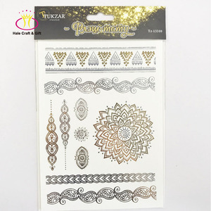 Perlengkapan Kertas Berkualitas Tinggi Stiker Tato Temporer Tubuh Dewasa 3D Wanita Seksi dengan Glitter - Product Image 4