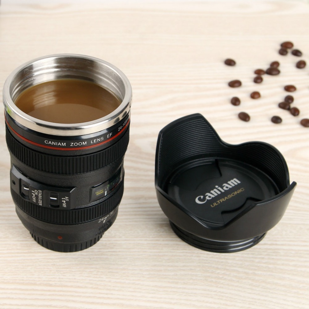 Zogift taza-lente de <span class=keywords><strong>la</strong></span> Cámara termo de viaje de acero inoxidable con aislamiento Copa con fácil tapa limpia - Product Image 6