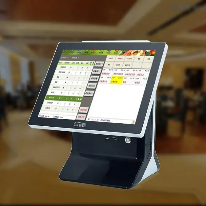 Dokunmatik tek ekran restoran Pos fatura makinesi sistemi
