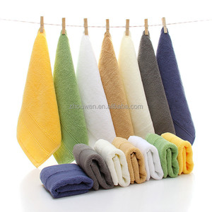 Venta al por mayor de fábrica 650GSM 100 algodón mano cara bordada Toalla blanca - Product Image 1