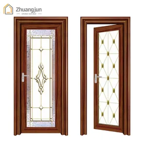 Aluminum Frame Glass Kitchen Swing Door