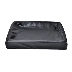 Black easy to clean luxury soft stylish pet bed for dog