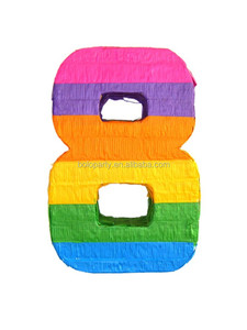 Nouveau dernier style arc-en-ciel numéro 10 <span class=keywords><strong>Pinata</strong></span> pour fête d'anniversaire d'enfants - Product Image 4