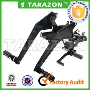 ชุดพักเท้าหลังอะลูมิเนียมบิลเล็ต CNC สำหรับ Kawasaki <span class=keywords><strong>ER6N</strong></span> NINJA <span class=keywords><strong>650</strong></span> - Product Image 2