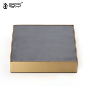 Custom High End Stackable Ring Jewelry Display Tray ,Pu Leather Display Tray For Jewelry And Watch Showing Case