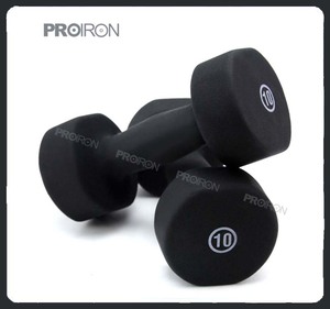 Black colorful Wholesale Neoprene dumbbell weight set for selling - Product Image 2