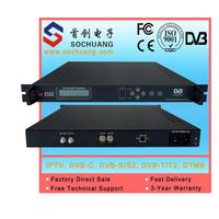 Encodeur modulateur ASI IP vers DVB-T DVB T2 (1*ASI/1*IP EN, sortie RF DVB-T2)