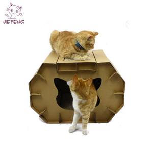 Unique <span class=keywords><strong>design</strong></span> katze haus karton indoor katze haus - Product Image 2