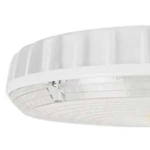 Vòng Tròn Nhôm 100-277V 45W/70W Lumen Cao Bề Mặt Gắn Bãi Đậu Xe Nhà Để Xe/Trạm Xăng Nhiên Liệu IES ETL DL Led Tán Ánh Sáng