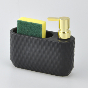 Distributeur de savon à main de forme ovale en céramique blanche gracieuse pour l'hôtel domestique et les toilettes - Product Image 3