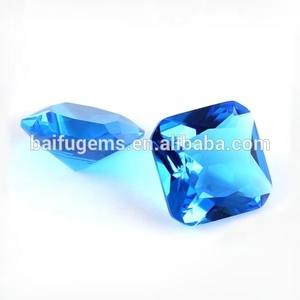 5*5mm octagon principessa piazza <span class=keywords><strong>topazio</strong></span> taglio ocean blue vetro di <span class=keywords><strong>colore</strong></span> allentato di <span class=keywords><strong>pietra</strong></span> di cristallo - Product Image 3