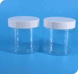 Suzhou haotuo plastic jam jar/ pet jar 200ml, transparent plastic container