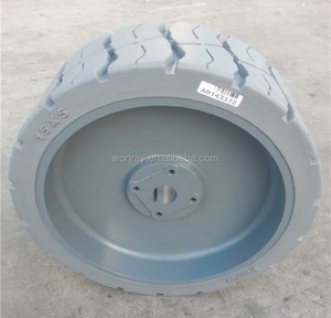 चीन आपूर्तिकर्ता haulotte रबर ठोस टायर पहियों 12.5x4.25 के साथ 15x5 रियायती preice - Product Image 2