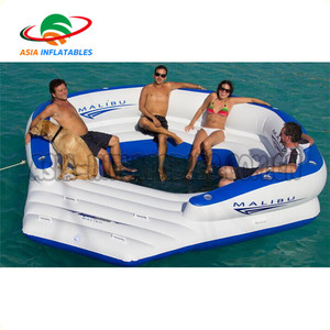 Şişme yüzen ada parti/şişme yüzen şişme şezlong trambolin kombinasyonları - Product Image 3