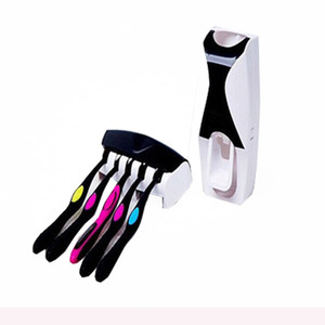 Vendita calda automatica <span class=keywords><strong>Set</strong></span> di 5 spazzolini da denti con supporto a parete supporto per dentifricio in <span class=keywords><strong>plastica</strong></span> <span class=keywords><strong>Set</strong></span> da <span class=keywords><strong>bagno</strong></span> in nuova scatola di colore - Product Image 4