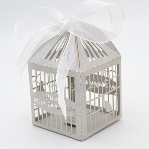 Boîte à faveur en papier contenant creux, coupée au laser, 9 pièces, boîte en papier, <span class=keywords><strong>cage</strong></span> à oiseaux de mariage, coffret cadeau pour petites attentions, nouveau produit - Product Image 6