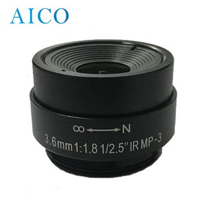1/<strong>2.5</strong>&quot; F1.8 3mp FOV 90 Degree Deg FL 3.6mm 1:1.8 Cs Mount Fixed Cctv <strong>Camera</strong> Lenti Lens
