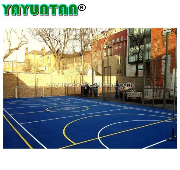 Cat Akrilik Poliuretan Lantai Lapangan Futsal Luar Ruangan