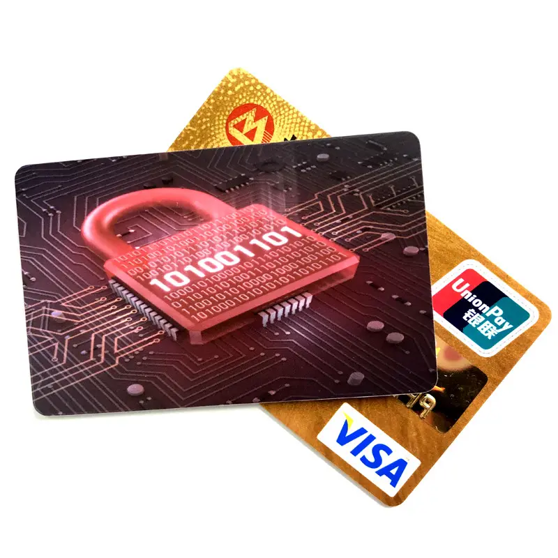 Kartu PVC Penghalang RFID Pasar Amerika/Eropa untuk Kartu Bank/Perlindungan Paspor