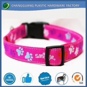 10mm Personnalisé Logo Imprimé Sangle En Nylon Rougeoyant Animaux Chien/<span class=keywords><strong>Chat</strong></span> Colliers - Product Image 6