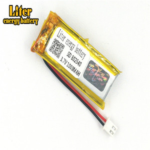 Plug 2.5-2 P 3.7 V 802540 1000 mah high quality li-ion Polymer battery for small machine - Product Image 3