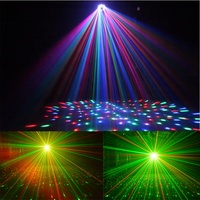 Combinaison de lumière Laser LED, R/G/B/W/A, stroboscope DMX, DJ noël Disco