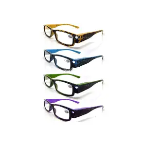 Модные пластиковые светодиодные очки для чтения, сертификация (BRP2658C)