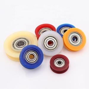 <span class=keywords><strong>Roue</strong></span> à rainure en <span class=keywords><strong>U</strong></span>, petit rouleau, poulie à <span class=keywords><strong>roulement</strong></span> en nylon, <span class=keywords><strong>roulement</strong></span> à billes revêtu de plastique - Product Image 1