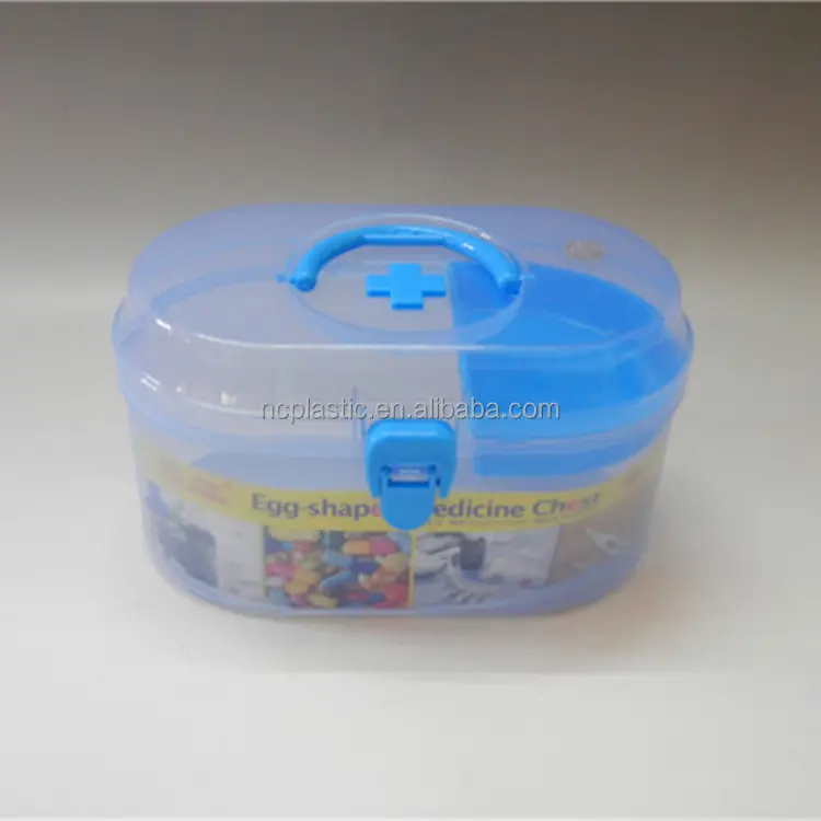 clear plastic first aid kit dental tool box