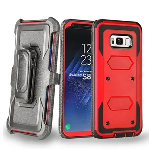 Funda con clip para cinturón multifuncional para samsung galaxy s8 A04 A23 A73, funda protectora completa de 360 grados, venta al por mayor