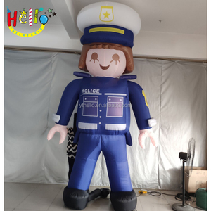 Phim hoạt hình con người Mô hình nhân vật vai trò cảnh sát bóng <span class=keywords><strong>Inflatable</strong></span> con số - Product Image 3