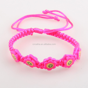 Flores emoji sonrisa emoticon pulseras, pulseras personalizadas - Product Image 1
