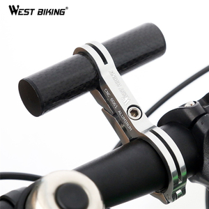 WEST BIKING-extensor de manillar de bicicleta, soporte de lámpara de aluminio y carbono para bicicleta de montaña, 31,8mm - Product Image 2